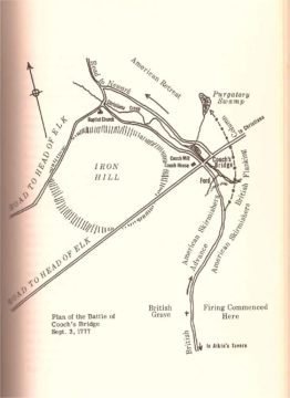 Battle of Cooch's Bridge map