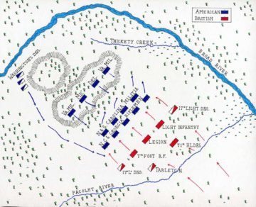 Battle of Cowpens map