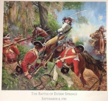 Battle of Eutaw Springs painting