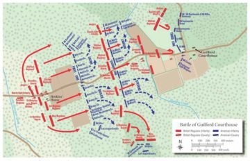 Battle of Guilford Courthouse troop movements