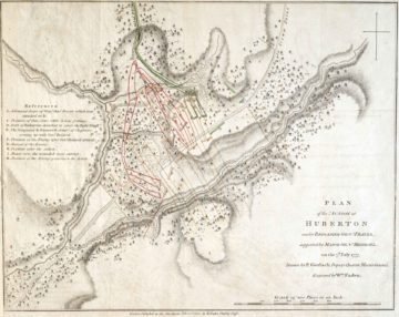 Battle of Hubbardton map