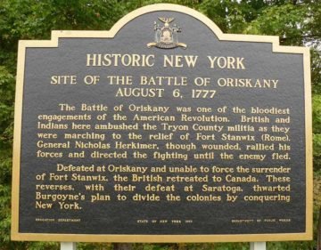Battle of Oriskany marker