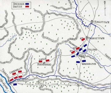 Battle of Princeton map