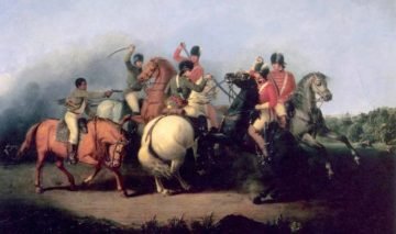 Cavalry fight at the Battle of Cowpens