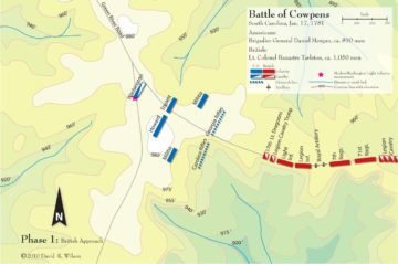Cowpens battle map
