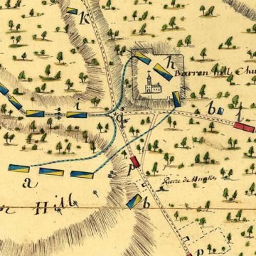 Map of Battle of Barren Hill