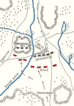 Map of Battle of White Plains
