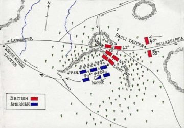 Map of the Battle of Paoli
