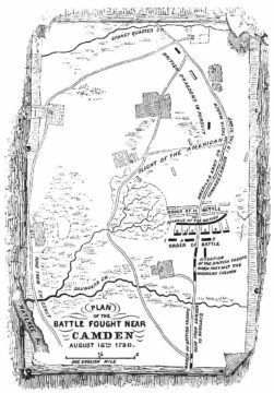 Plan for the Battle of Camden map