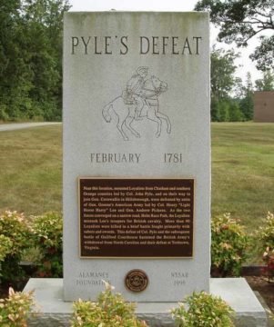 Pyle's Defeat monument