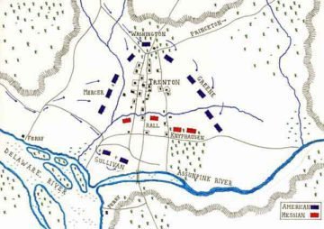 The Battle of Trenton map