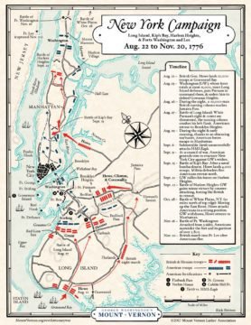 New York and New Jersey Campaign map