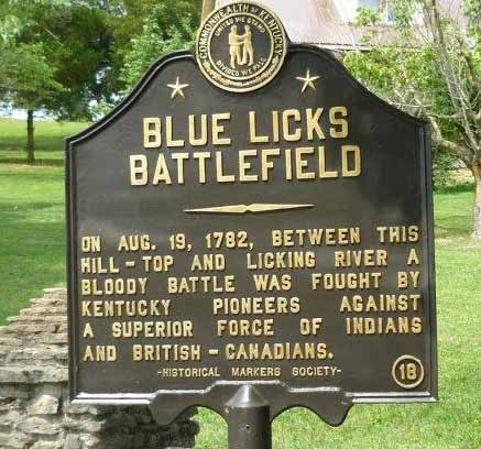Battle of Blue Licks marker