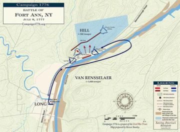 Battle of Fort Anne map
