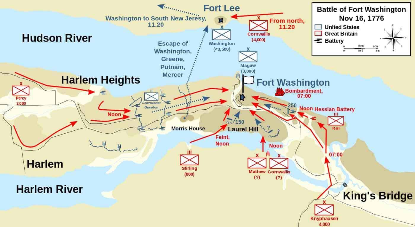 Battle of Fort Lee • American Revolutionary War
