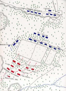 Battle of Guilford Courthouse map