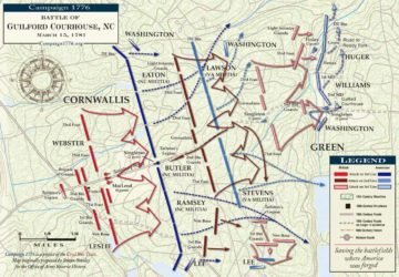 Battle of Guilford Courthouse movements
