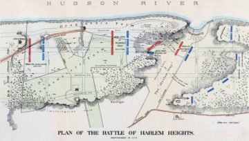 Battle of Harlem Heights map