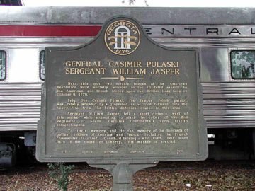 Battle of Savannah marker