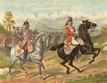 British 17th Light Dragoons at the Battle of Cowpens