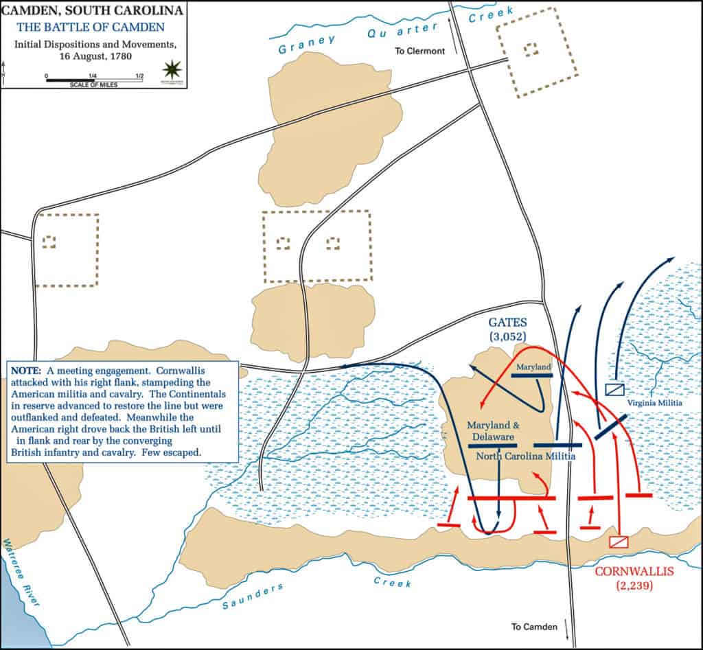 Battle of Camden • American Revolutionary War