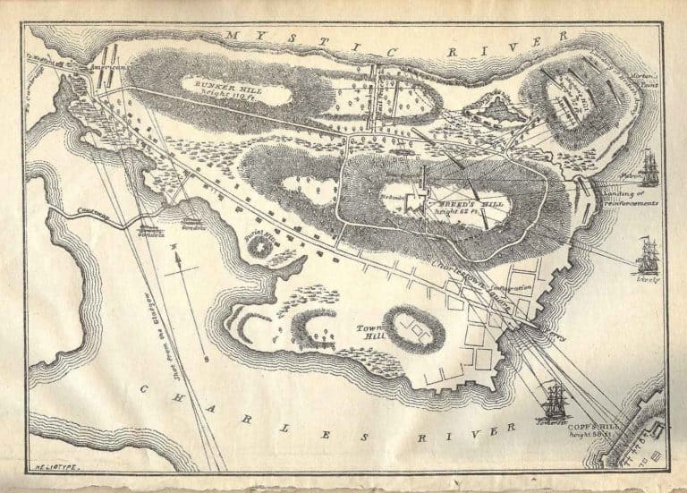 The Battle of Bunker Hill June 17, 1775 at Charlestown, Massachusetts