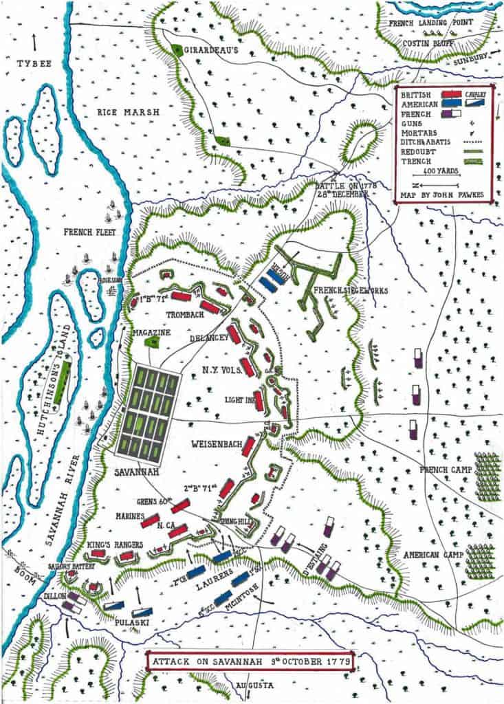 Siege of Savannah • American Revolutionary War