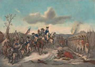 Surrender of the Hessian troops to General Washington after the Battle of Trenton