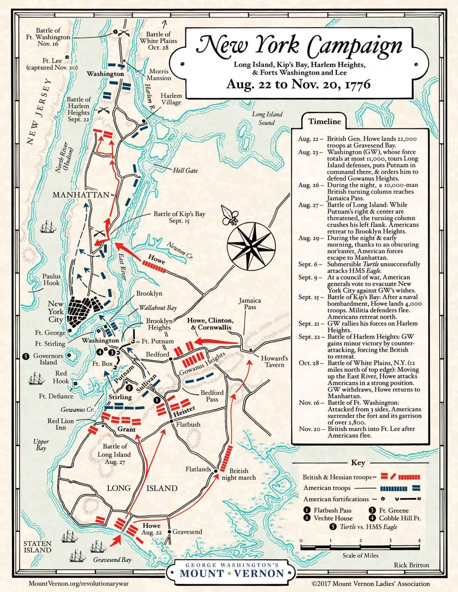 New York And New Jersey 1776 77 • American Revolutionary War
